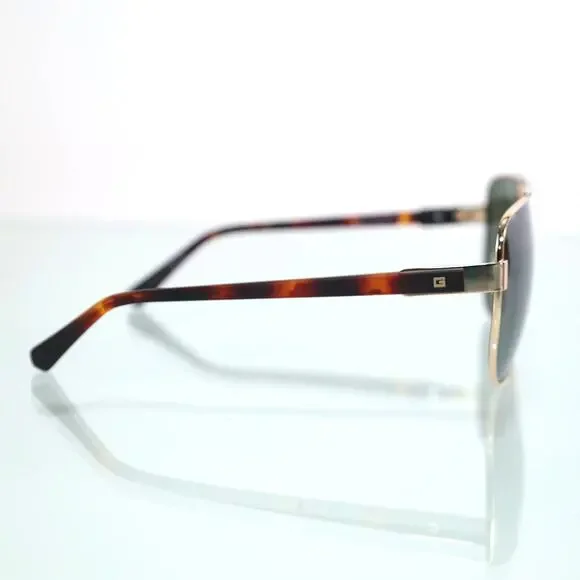 Guess Metal Pilot Aviator Mens Sunglasses - Gold/Green - NWT